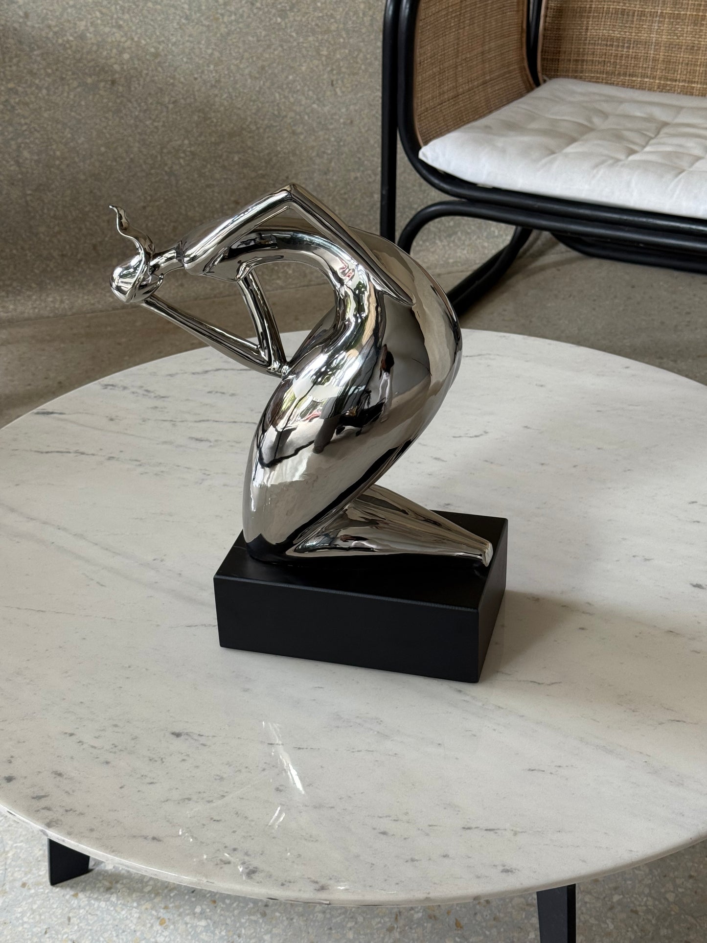 Silver Woman Sculpture