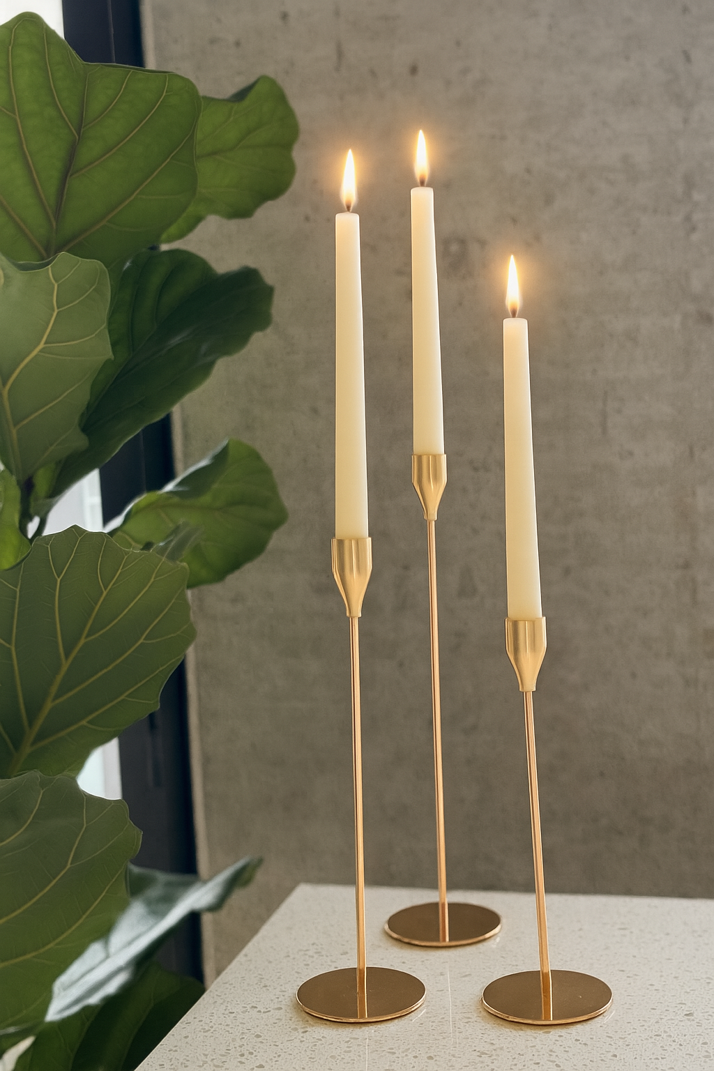 Candelabros Gold