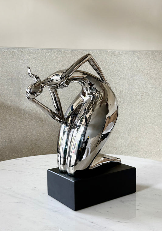 Silver Woman Sculpture