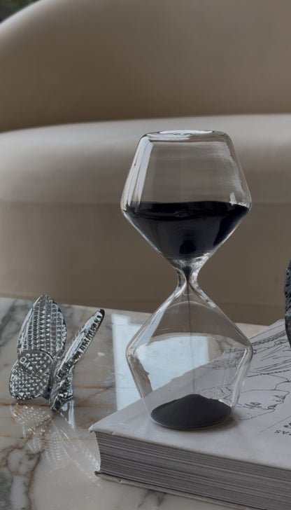 Hourglass Black Sand