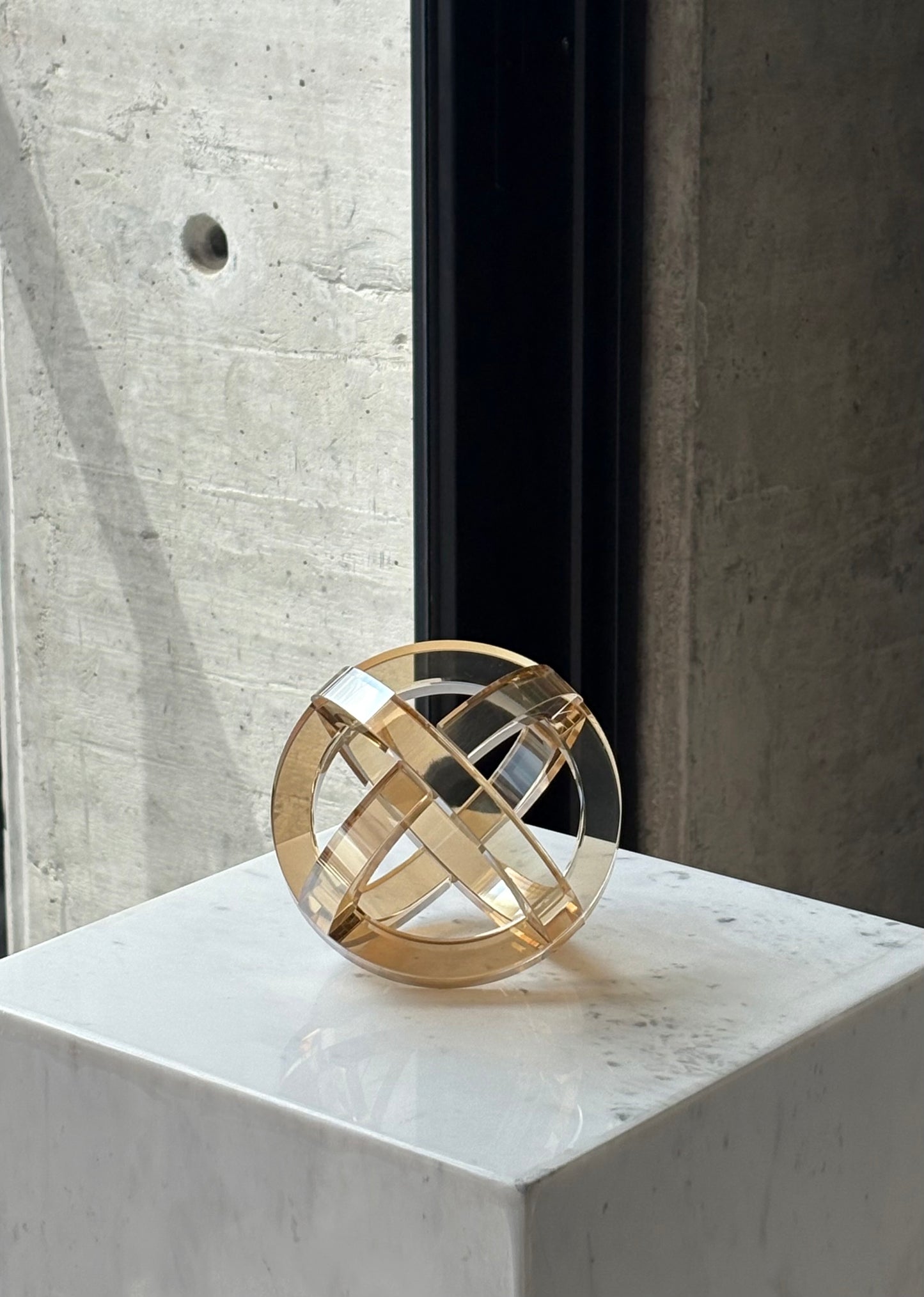 Golden Loop Sculpture