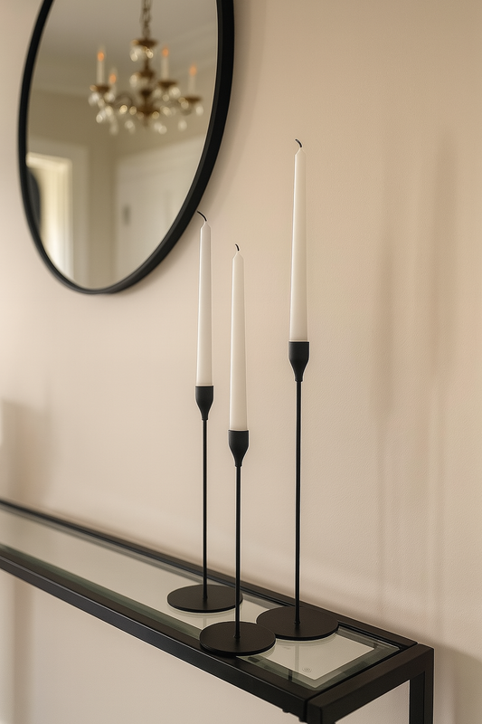 Candelabros Black Matte